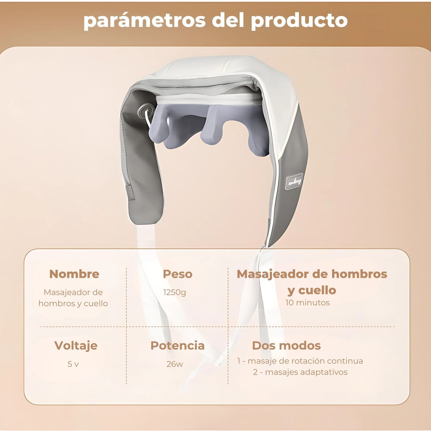 CalmaPro® Masajeador Electrico De Cuello Y Espalda
