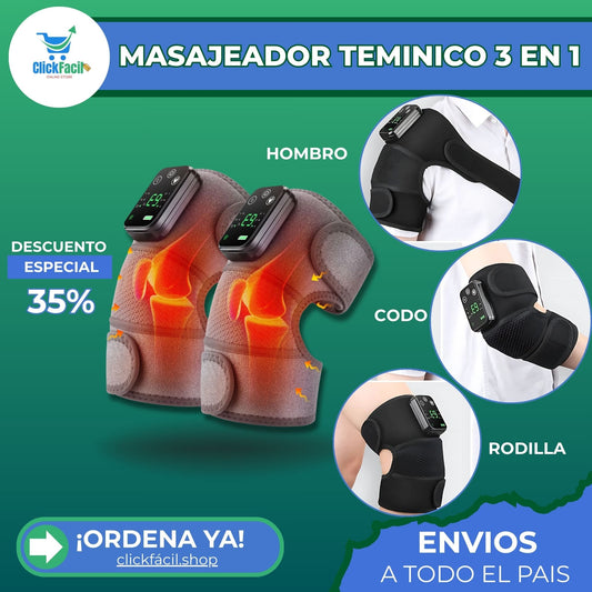 CalmFlex®-Rodillera Eléctrica Térmica Y Masajeador