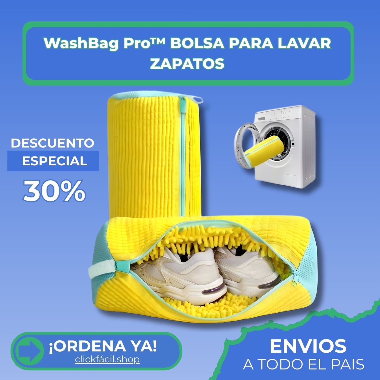 WashBag Pro™ BOLSA PARA LAVAR ZAPATOS