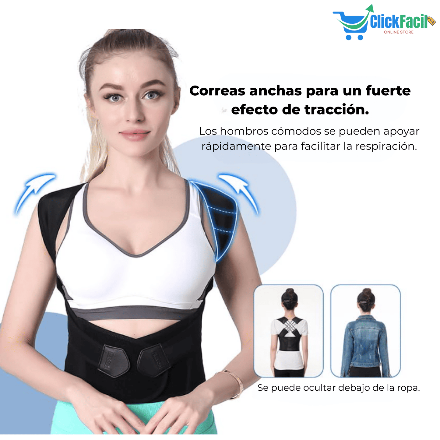 Corrector de postura ajustable