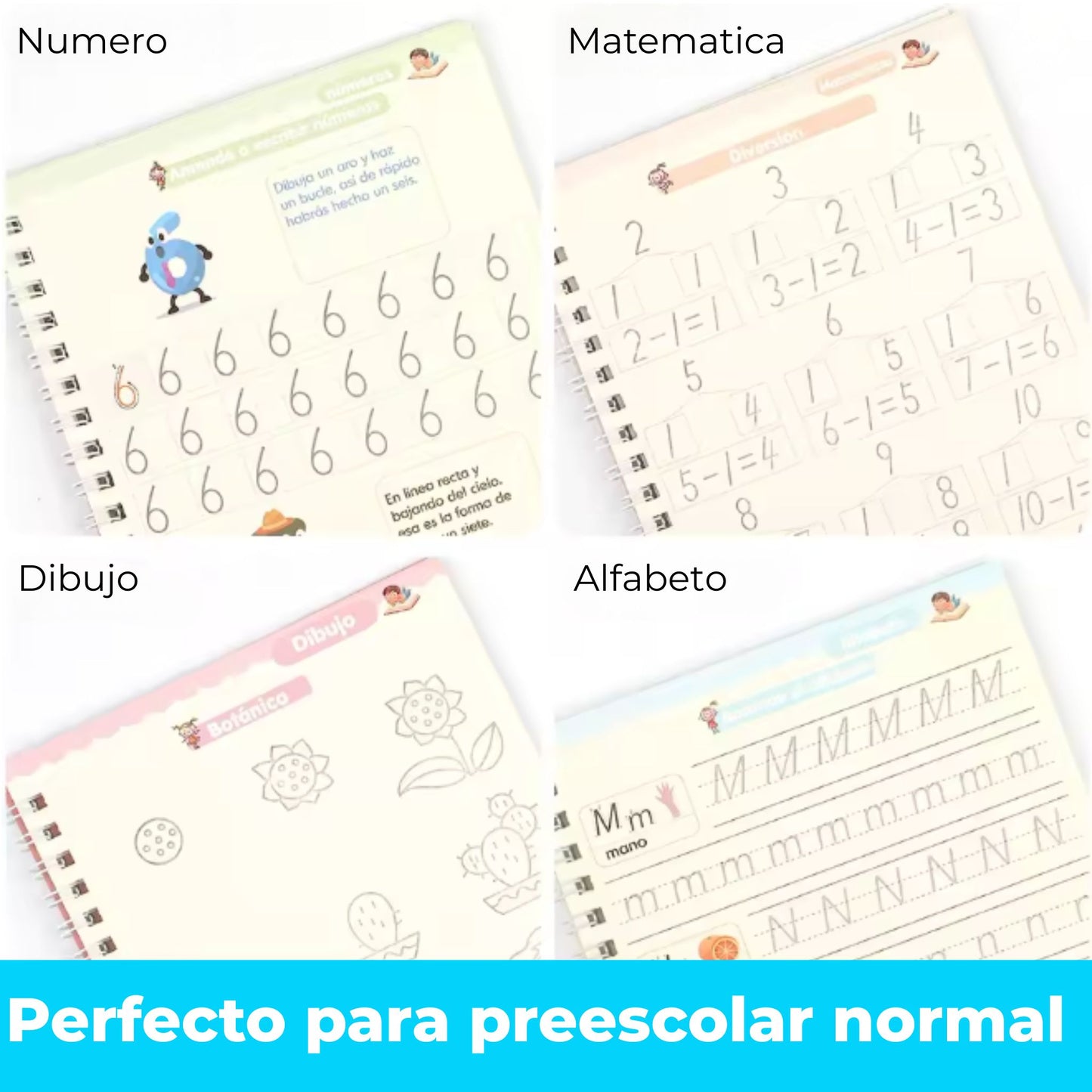 Cuaderno Mágico Educativo Reutilizable