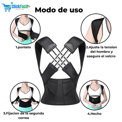 Corrector de postura ajustable