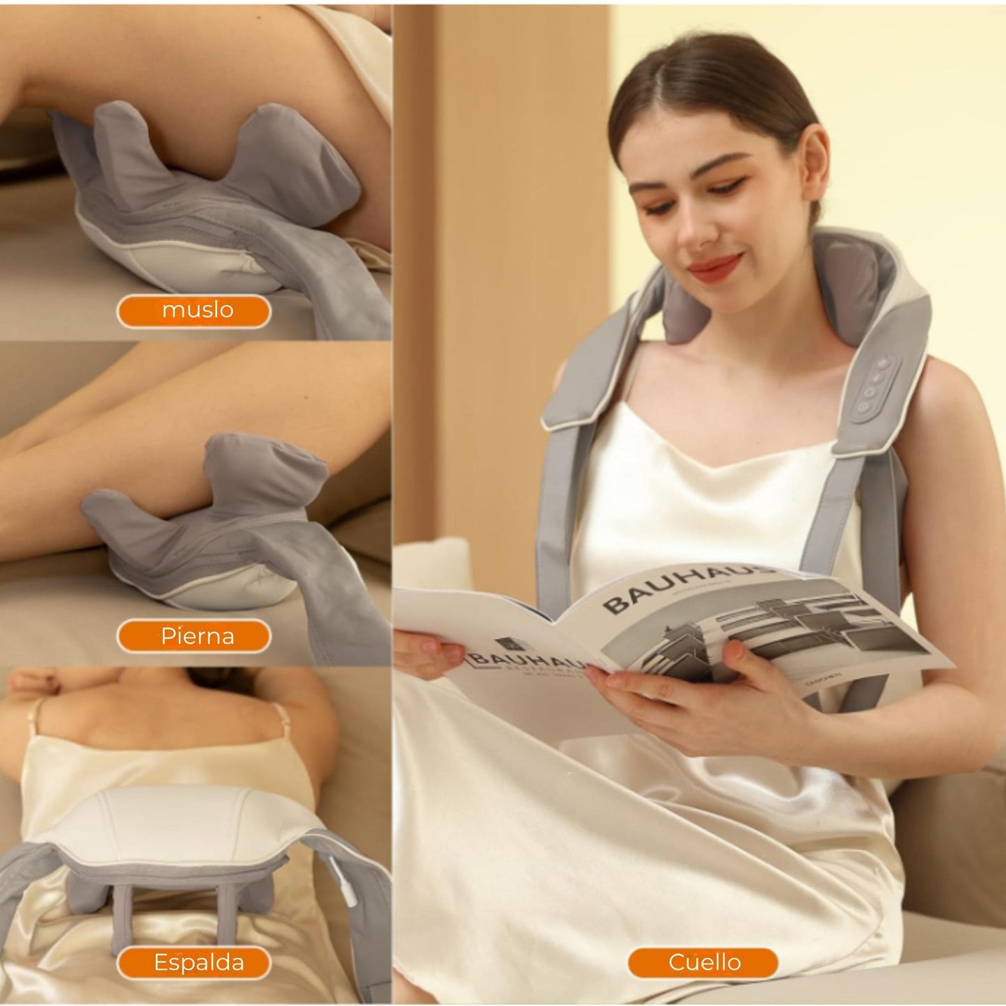 CalmaPro® Masajeador Electrico De Cuello Y Espalda