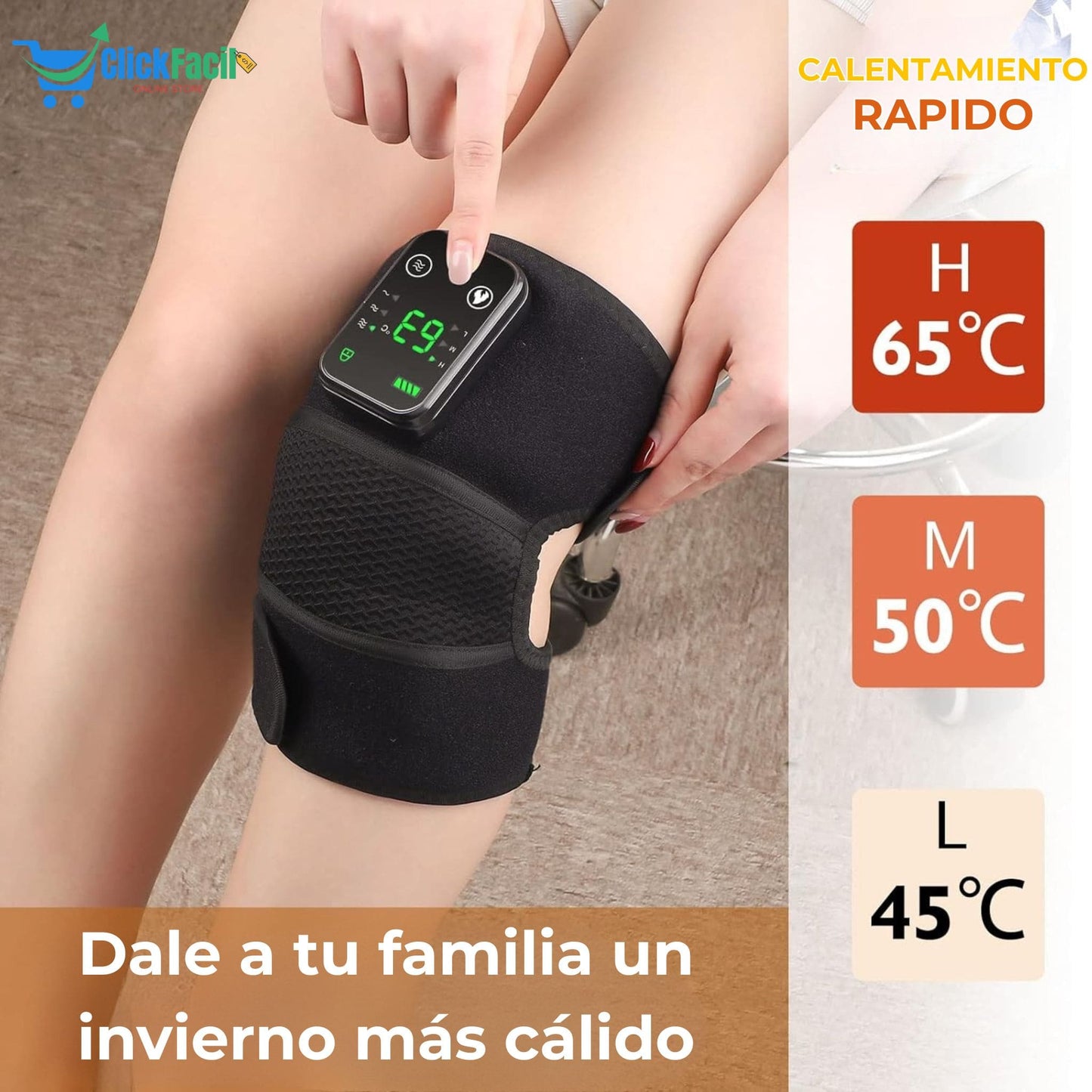 CalmFlex®-Rodillera Eléctrica Térmica Y Masajeador