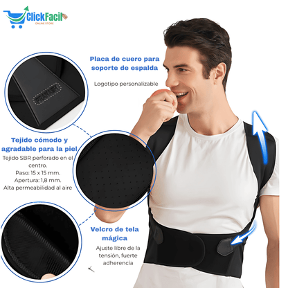 Corrector de postura ajustable