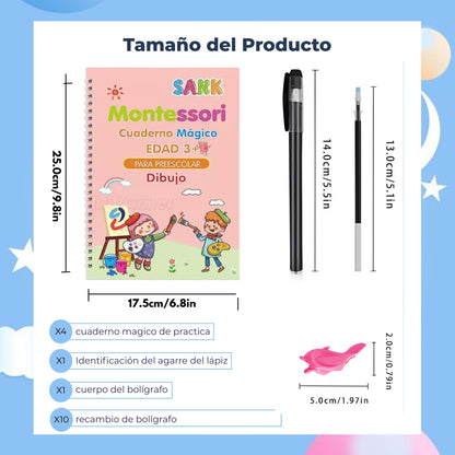 Cuaderno Mágico Educativo Reutilizable
